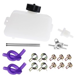 PRO BAT Petrol Fuel Tank + Inline Shut Off Valve Petcock + Filter Hose Line for 2 Stroke 43 47cc 49CC Quad ATV Mini Moto Kids Dirt Pit Bike Pocket Rocket Scooter