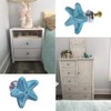 ZILucky Starfish Ceramic Drawer Pulls Handles for Nursery Dresser Cupboard