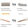 MOOKEERF CB Coax Cable 15ft,RG8X Stranded Core UHF PL259 Male