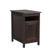 Wlive End Table with Charging Station, Narrow Side Table for