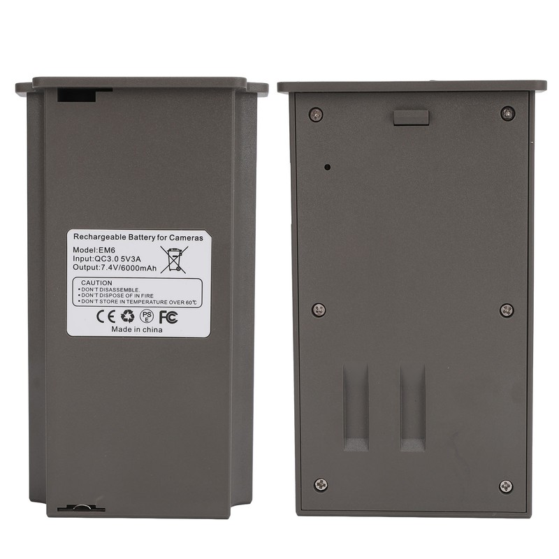 6000mAh Rechargeable Lipo Lithium Battery Pack for Trail Camera 7.4V
