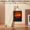 Electric Fireplace Heater for Indoor Use, 1500W/750W Space Heater Fireplace