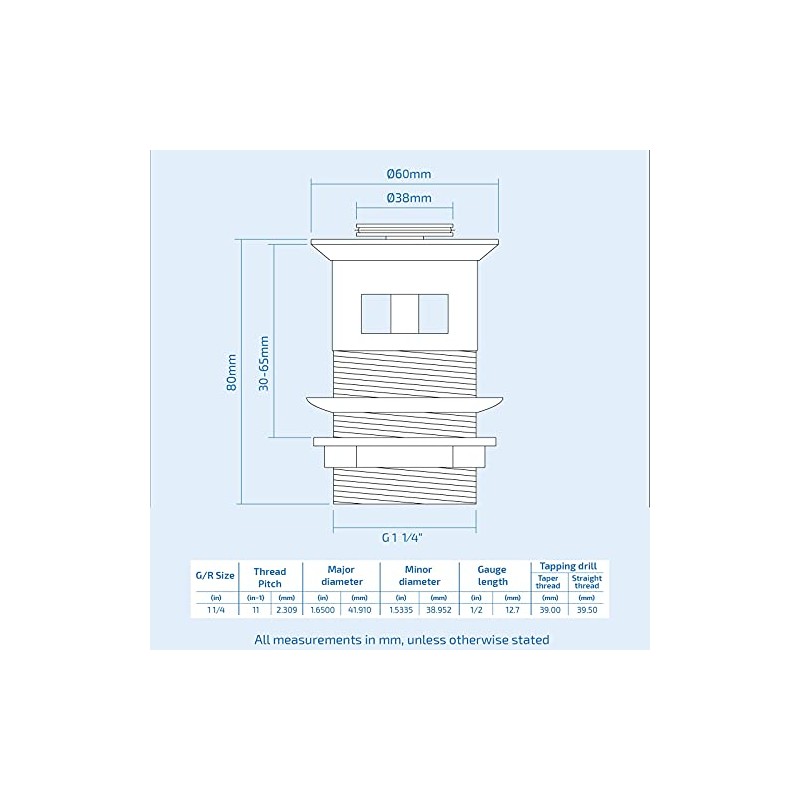 Nes Home Black Matt Click Clack Pop up Slotted Basin