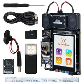 Freenove Development Kit for ESP32-S3-WROOM CAM (Included), Dual-core 32-bit 240 MHz Microcontroller, Onboard Camera Wireless, Touch Screen Stereo Speakers Heart Rate Sensor, Tutorial Code