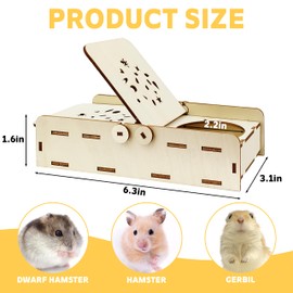 NICERINC PET Guinea Pig Foraging Toys, Small Animals Hide Treats Foraging Puzzle Toys, Wooden Foraging Game Interactive Enrichment Toys for Rabbits, Hamsters, Bunny, Chinchillas, Rats and Gerbils