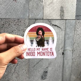 HKP DESIGN Style (3Pcs) Inigo Montoya Princess Bride Hello My Name is Inigo Montoya Sticker 3""