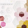 Laroal 6 Pcs Hexagon Quilting Templates Acrylic Hexagon Templates For