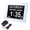 HeyJiaYu 8 Inch LCD Digital Calendar Day Clock, Dementia Clock
