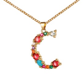 Clepsidra® Collar para mujer con dije de letra inicial A-Z. Regalos y accesorios para mujer de acero inoxidable elegantes y modernos. Joyeria ideal para cumpleaños, aniversarios, bodas Jelwery Necklace