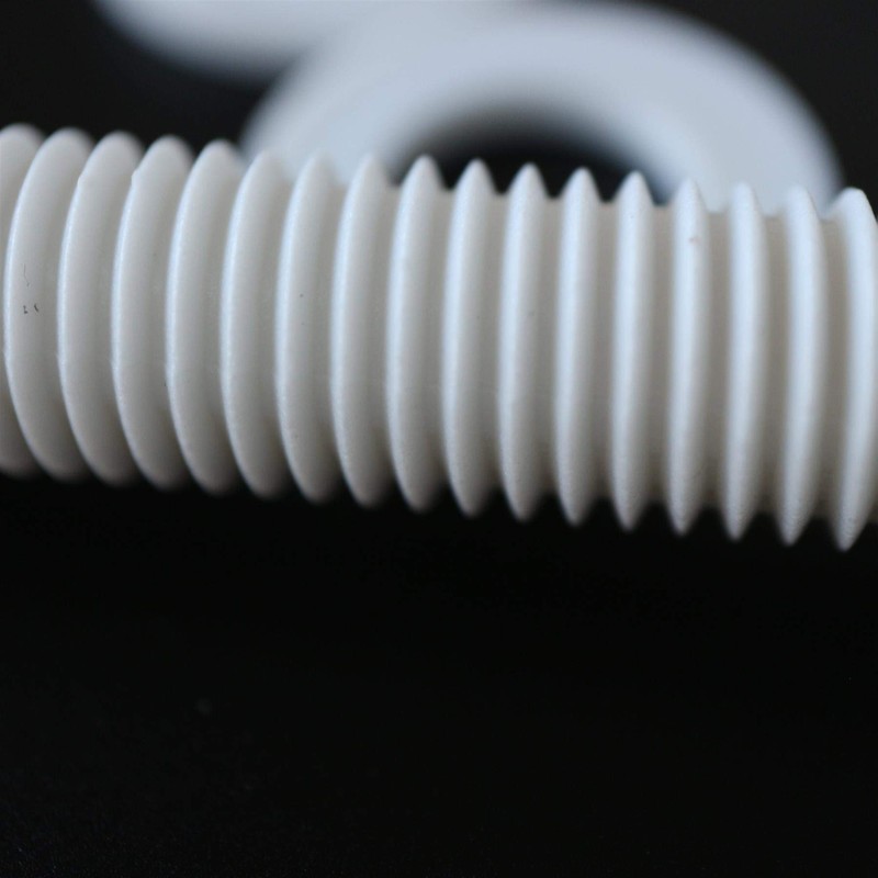 5X White Hex Head Screws Polypropylene (PP) Plastic Nuts and