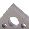 45/90 Degrees Matte Aluminum Alloy Mini Right Angle Ruler Woodworking
