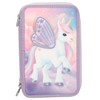 Depesche 13417 Ylvi 3 Compartment Pencil Case with Appliqué Wings