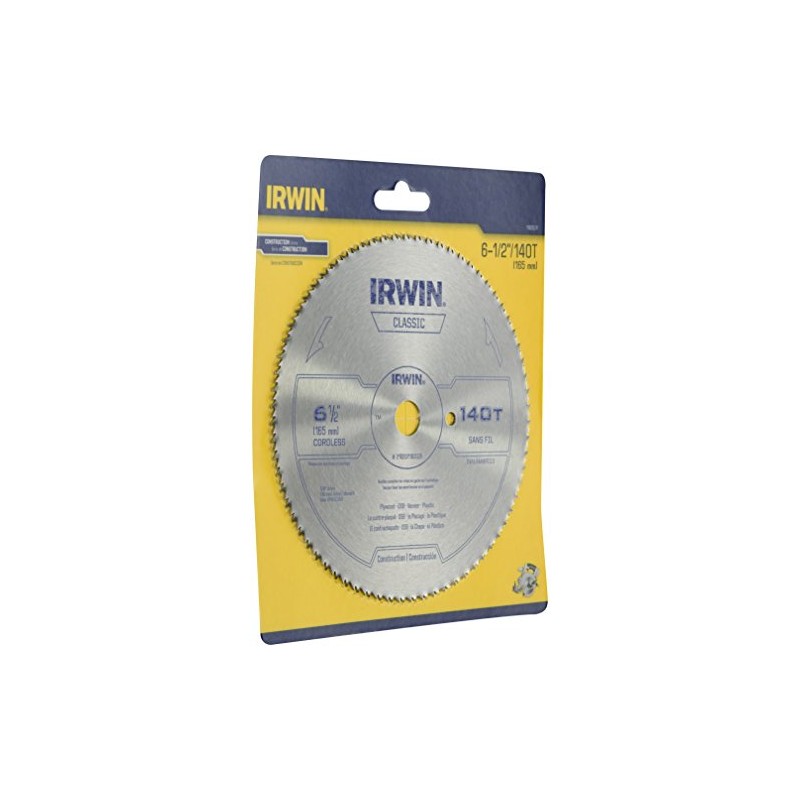 Irwin Tools Irwin 11820ZR 6-1/2-Inch 140 Tooth TFG Plastic, Plywood,