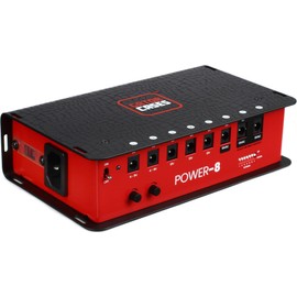 Gator Cases Guitar Effects Pedal Power Supply with (8) 9V DC Isolated Outputs; (GTR-PWR-8)