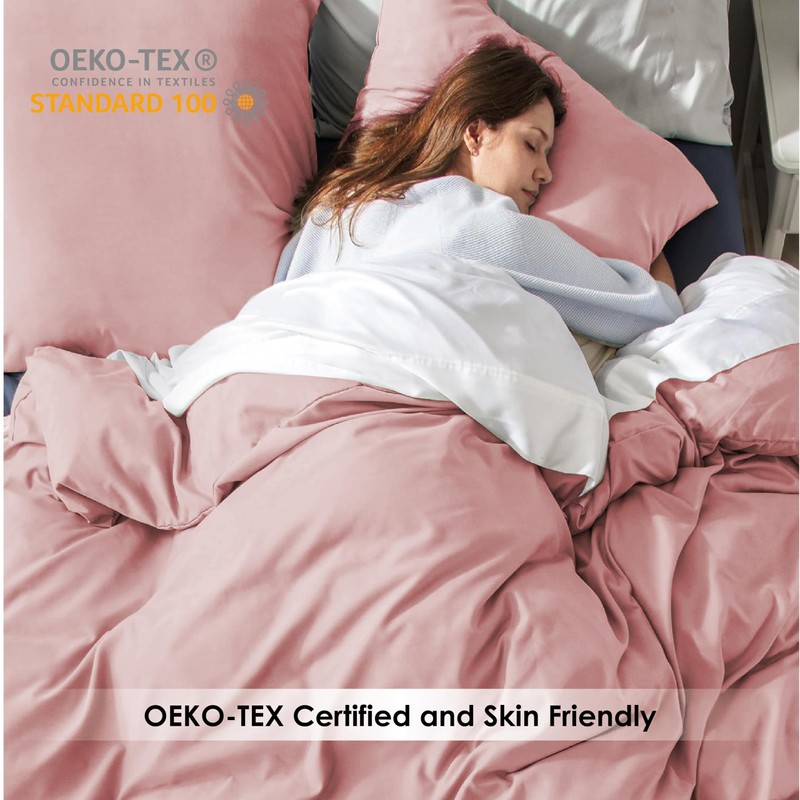 REHAN & CO Double Duvet Set Blush Pink – Soft