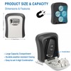 Magnetic Key Box for Under Car, Waterproof Combination Lock Box
