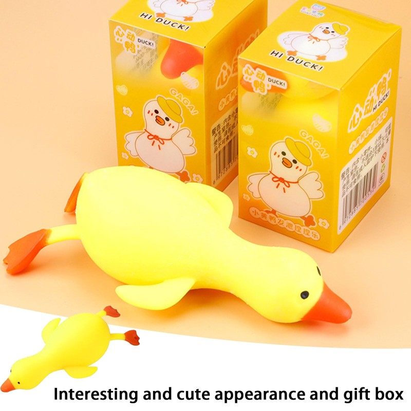 Anti-Stress Toy, Pack of 3 Duck Stretchy Toy, Stress Relief