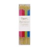 Caspari Slim Birthday Candles in Mixed Brights - 16 Candles