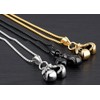 Hamoery Men Punk Stainless Steel Boxing Gloves Chain Pendant Necklace(White)