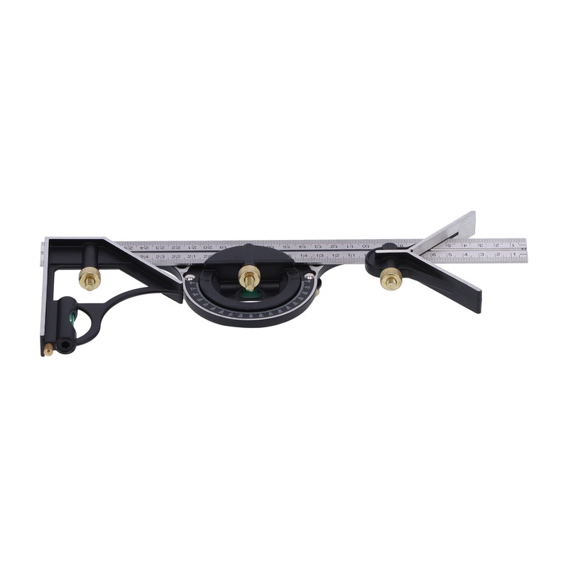 Combination Ruler Stainless Steel Caliper Protractor Angle Guage Woodworking Measure