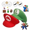 Kit Sombreros AC Mario Bros Luigi Adulto Infantil 6 Piezas