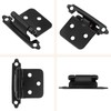 knobelite 20 Pack (10 Pair) 1/2" Overlay (Variable) Cabinet Hinges,