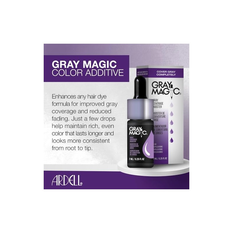 Ardell Hair Color Bottle, Gray Magic, 0.25 Ounce