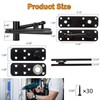 2PCS Hidden Door Hinge, Stainless Steel Hidden Hinges 573LB Load-Bearing