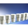 AIOS Set of 6 Unbreakable Polycarbonate White Classic Tumblers. Capacity