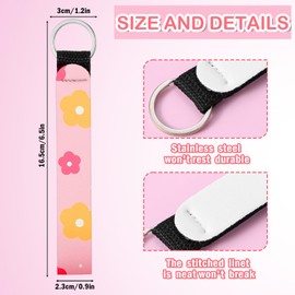 50 Pcs Sublimation Wristlet Keychain Blanks,Bulk White Neoprene Sublimation Keychains Blanks Wristlet Lanyard Holder Keychain for DIY Crafts Women