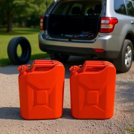 Red 20L Fuel Can With Flexible Spout Portable Jerry Can For Gasoline Cars Vehicle EquipmentColor: as Pic Color