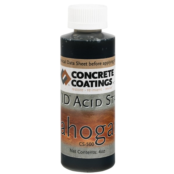 CC Concrete Coatings Vivid Acid Stain for Concrete Mahogany 4OZ