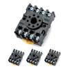 QWORK 8 Pins Relay Socket, 4 Pack 600 V 10