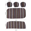 VarCozy Baja SaddleBlanketSeatCoversFullSet, Front SeatCovers and Split RearBenchSeatCoversforSedan, SUV,Truck,Universal Stripe