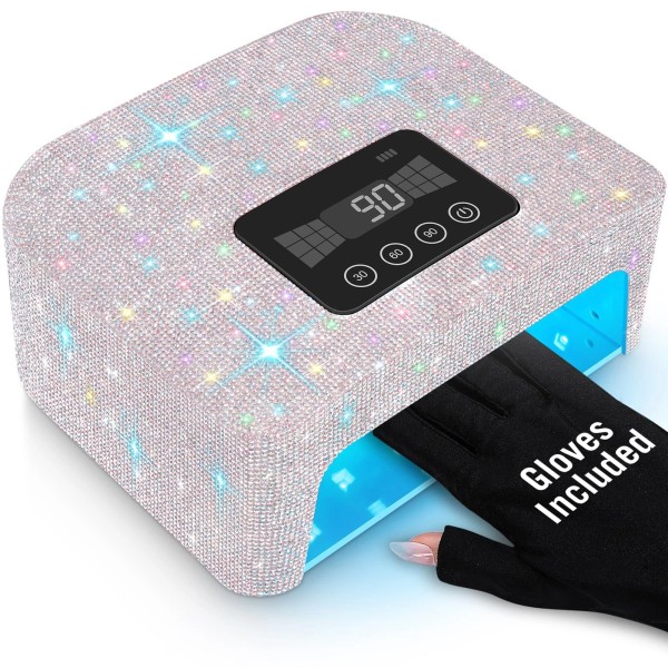 Aedavey New UV Nail Lamp Rechargeable Light for Gel Nails,