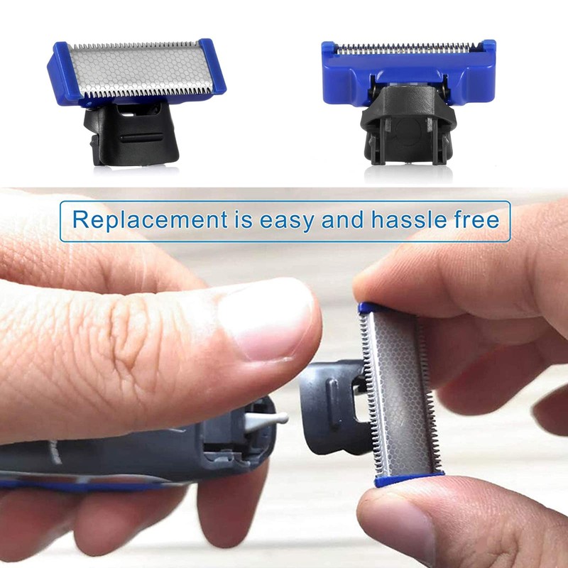 6PCS Shaver Replacement Head Compatible with Micro Touches Solo Trimmer