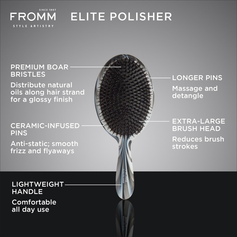 Fromm Professional Elite Polisher Ceramic x Ionic Luxurious Shine Boar