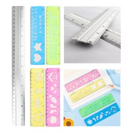 Jands Reglas Escolares Con Platillas Y Regla De Aluminio 5 Pz