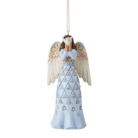 Enesco Jim Shore Heartwood Creek Always Remembered Angel Hanging Ornament, 4.5 Inch, Multicolor