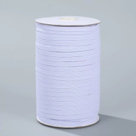 Party Ears 180 Yards Elastic 1/4” 6 mm White For Headband Clothing Wholesale Bulk Roll