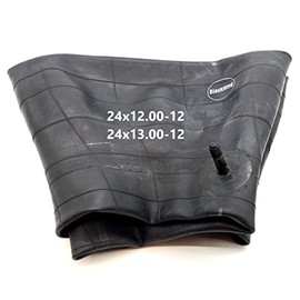 BlackRing 24x12.00-12 Inner Tube Straight Valve Ride Lawn Mower Garden Tractor
