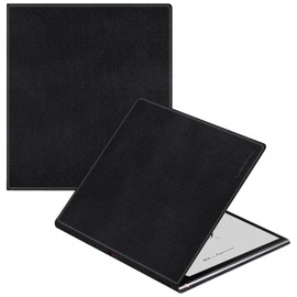 LaoShuSheng Magnetic Case for 10.3" Boox Note Air 4 C/Note Air 3 C (2024/2023 Released) - Ultra-Thin Lightweight Leather Book Folio Cover with Auto Sleep/Wake (Cloth Black)