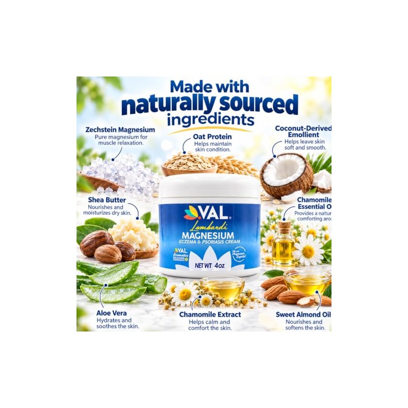 VAL “Val Zechstein Fórmula De Cloruro De Magnesio, Eczema, Psoriasis,