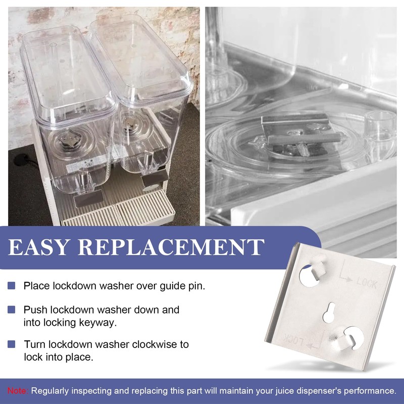 1734 Lockdown Washer Replacement for Crathco Beverage Dispenser Parts, Compatible