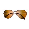 Lucky Brand Gold Mens Metal Sunglass, Some Gradient Lens DS02