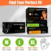 TREEGO 10 Mil Black Nitrile Gloves 100 - XL, Heavy
