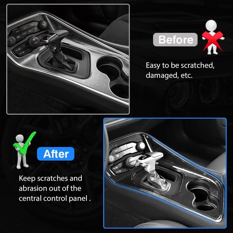 Karltys Gear Shift Panel Trim Cover for 2015-2024 2025+ Dodge