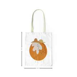 Le Jardin du Lin Printed Shopping Bag, Foldable, Fabric Bag with Two Long Handles, Size: 34 x 40 cm