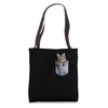 Somali Cat In Pocket Tote Bag