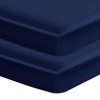 Entisn Satin Crib Sheets 2 Pack, 28 x 52 x
